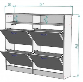 Обувница W15 в Новом Уренгое - novyy-urengoy.ok-mebel.com | фото 2