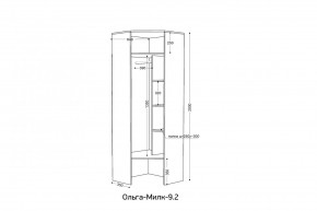 ОЛЬГА-МИЛК 9.2 Шкаф угловой с зеркалом в Новом Уренгое - novyy-urengoy.ok-mebel.com | фото 2