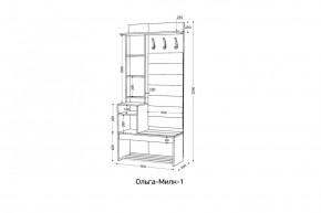 ОЛЬГА-МИЛК Прихожая (модульная) в Новом Уренгое - novyy-urengoy.ok-mebel.com | фото 2