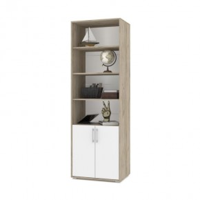 ОЛИВИЯ О21 Шкаф-стеллаж (дуб серый/белый) в Новом Уренгое - novyy-urengoy.ok-mebel.com | фото