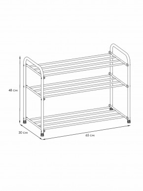 ПДОА23 Ч Подставка для обуви "Альфа 23" Черный в Новом Уренгое - novyy-urengoy.ok-mebel.com | фото 2