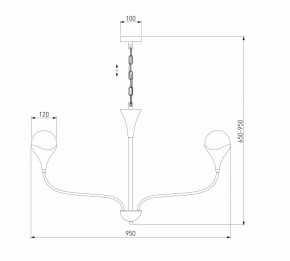 Подвесная люстра Eurosvet Calyx 60169/8 никель в Новом Уренгое - novyy-urengoy.ok-mebel.com | фото 3