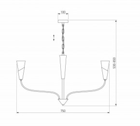 Подвесная люстра Eurosvet Rhyton 60167/6 латунь в Новом Уренгое - novyy-urengoy.ok-mebel.com | фото 5