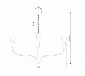 Подвесная люстра Eurosvet Rhyton 60167/8 латунь в Новом Уренгое - novyy-urengoy.ok-mebel.com | фото 6