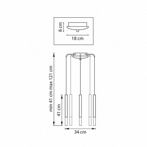 Подвесная люстра Lightstar Tubo L5T747137 в Новом Уренгое - novyy-urengoy.ok-mebel.com | фото 3