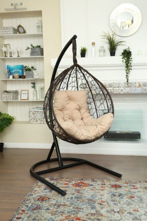 Подвесное кресло Бароло (коричневый/бежевый) в Новом Уренгое - novyy-urengoy.ok-mebel.com | фото