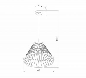 Подвесной светильник Eurosvet Cesta 40017/1 LED коричневый в Новом Уренгое - novyy-urengoy.ok-mebel.com | фото 5