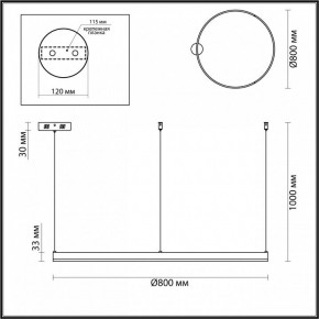 Подвесной светильник Lumion Echo 6531/67L в Новом Уренгое - novyy-urengoy.ok-mebel.com | фото 3