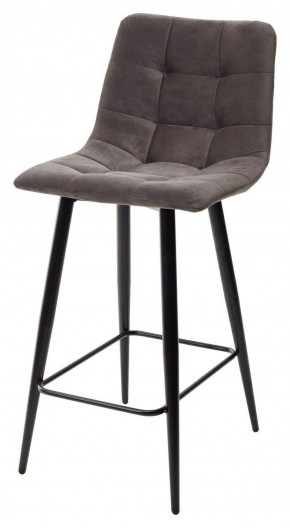 Полубарный стул CHILLI-QB графит #14, велюр / черный каркас (H=66cm) М-City в Новом Уренгое - novyy-urengoy.ok-mebel.com | фото