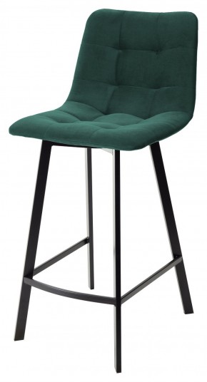 Полубарный стул CHILLI-QB SQUARE зеленый #19, велюр / черный каркас (H=66cm) М-City в Новом Уренгое - novyy-urengoy.ok-mebel.com | фото