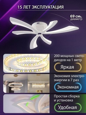 Потолочная люстра Natali Kovaltseva VIO LED LAMPS 81453 в Новом Уренгое - novyy-urengoy.ok-mebel.com | фото 5