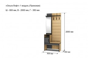 Прихожая "Ольга-Лофт 1" в Новом Уренгое - novyy-urengoy.ok-mebel.com | фото 4