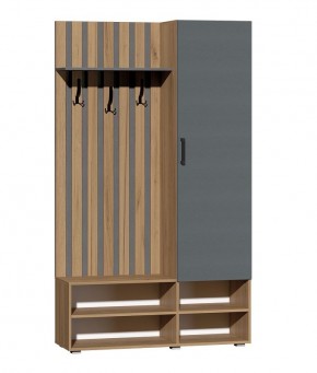 Прихожая Юджи (Дуб Крафт Золотой/Графит) в Новом Уренгое - novyy-urengoy.ok-mebel.com | фото 2