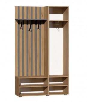Прихожая Юджи (Дуб Крафт Золотой/Графит) в Новом Уренгое - novyy-urengoy.ok-mebel.com | фото 3