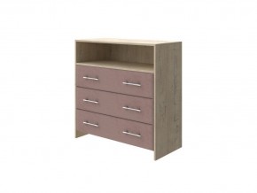 PROxSON Комод Varna (ЛДСП Бунратти+ткань Бунратти/Ultra Горячий шоколад) 90x40 в Новом Уренгое - novyy-urengoy.ok-mebel.com | фото