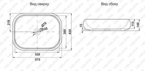 Раковина MELANA MLN-78102 в Новом Уренгое - novyy-urengoy.ok-mebel.com | фото 2