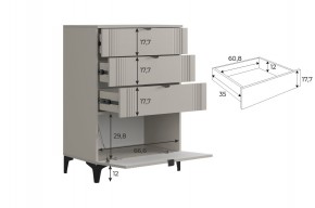 РИЧ Гостиная (модульная) кашемир в Новом Уренгое - novyy-urengoy.ok-mebel.com | фото 6