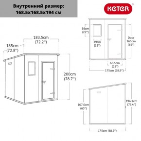 Сарай Манор Пентхаус 6x6 (MANOR PENT 6x6) в Новом Уренгое - novyy-urengoy.ok-mebel.com | фото 3