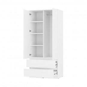 Шкаф 2-х створчатый Симпл ШК-03 (белый) в Новом Уренгое - novyy-urengoy.ok-mebel.com | фото 2