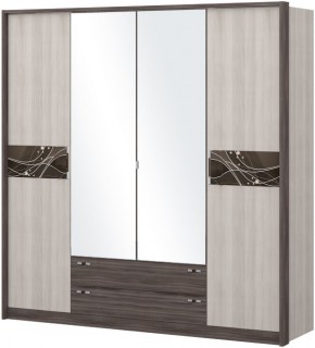 Шкаф 4-х дверный с зеркалом Шк69.2 МС Николь в Новом Уренгое - novyy-urengoy.ok-mebel.com | фото