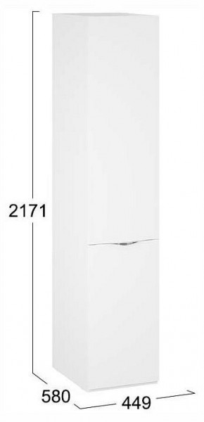 Шкаф для белья Глосс СМ-319.07.001 в Новом Уренгое - novyy-urengoy.ok-mebel.com | фото 4