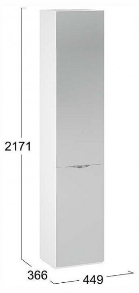 Шкаф для белья Глосс СМ-319.07.012 в Новом Уренгое - novyy-urengoy.ok-mebel.com | фото 4