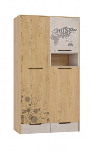 Шкаф для одежды 3 двери и 2 ящика Шк134.0 ДС Стэнфорд в Новом Уренгое - novyy-urengoy.ok-mebel.com | фото