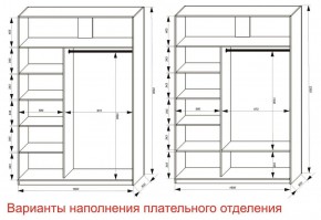 Шкаф-купе 1600 серии SOFT D6+D6+B2+PL3 (2 ящика+2штанги) профиль «Капучино» в Новом Уренгое - novyy-urengoy.ok-mebel.com | фото 8