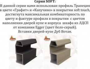 Шкаф-купе 1800 серии SOFT D1+D3+B2+PL1 (2 ящика+1штанга) профиль «Графит» в Новом Уренгое - novyy-urengoy.ok-mebel.com | фото 11