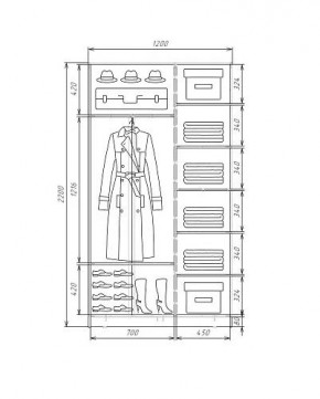 Шкаф-купе ХИТ 22-4-12-66 (420) в Новом Уренгое - novyy-urengoy.ok-mebel.com | фото 5