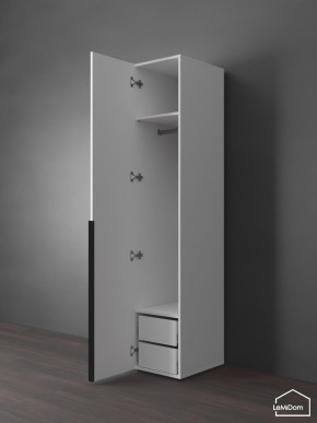 Шкаф Linnea MHR-1-3 2050х400х510 (Белый-М 11.1.1) в Новом Уренгое - novyy-urengoy.ok-mebel.com | фото 5