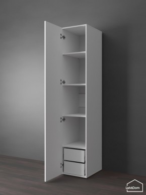 Шкаф Linnea MHR-1PO-4 2050х400х510 (Белый-М 11.1.1) в Новом Уренгое - novyy-urengoy.ok-mebel.com | фото 5