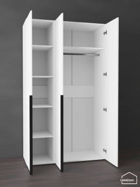 Шкаф Linnea MHR-3-1 2050х1200х510 (Белый-М 11.1.1) в Новом Уренгое - novyy-urengoy.ok-mebel.com | фото 4