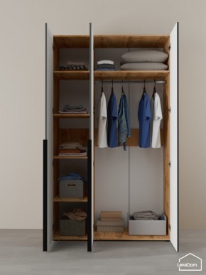 Шкаф Linnea MHR-3-1 2050х1200х510 (ДВ-М 11.1.25) в Новом Уренгое - novyy-urengoy.ok-mebel.com | фото 4