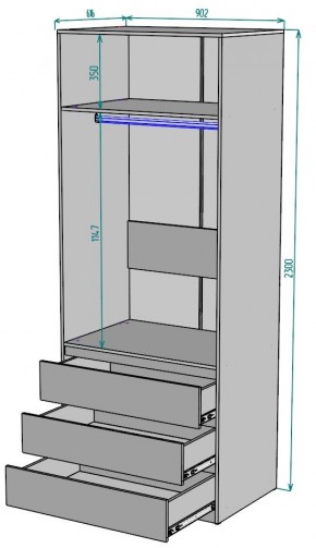 Шкаф Мальта H171 в Новом Уренгое - novyy-urengoy.ok-mebel.com | фото 2