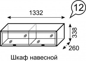 Шкаф навесной Венеция 12 бодега в Новом Уренгое - novyy-urengoy.ok-mebel.com | фото 2