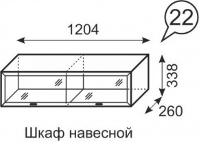 Шкаф навесной Венеция 22 бодега в Новом Уренгое - novyy-urengoy.ok-mebel.com | фото 2