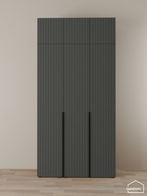 Шкаф с антресолью Linnea MHR-3A-1 2450х1200х510 (Графит-М 11.1.25) в Новом Уренгое - novyy-urengoy.ok-mebel.com | фото