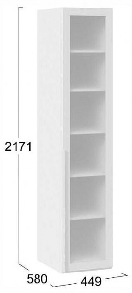 Шкаф-витрина Порто СМ-393.07.008 в Новом Уренгое - novyy-urengoy.ok-mebel.com | фото 3