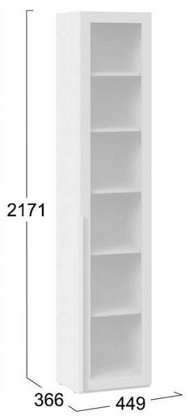Шкаф-витрина Порто СМ-393.07.213 в Новом Уренгое - novyy-urengoy.ok-mebel.com | фото 4