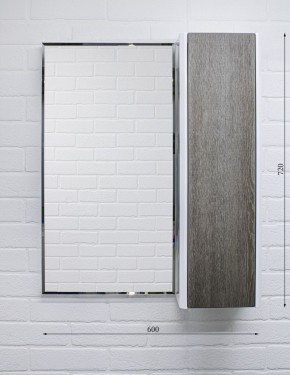 Шкаф-зеркало Uno 60 Дуб серый левый/правый Домино (DU1503HZ) в Новом Уренгое - novyy-urengoy.ok-mebel.com | фото 7