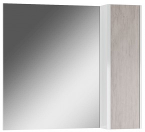 Шкаф-зеркало Uno 80 Дуб серый левый/правый Домино (DU1504HZ) в Новом Уренгое - novyy-urengoy.ok-mebel.com | фото