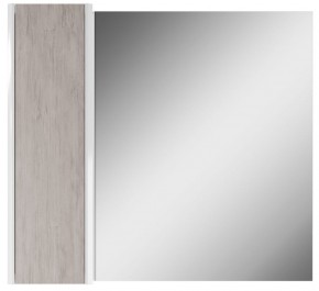 Шкаф-зеркало Uno 80 Дуб серый левый/правый Домино (DU1504HZ) в Новом Уренгое - novyy-urengoy.ok-mebel.com | фото 2