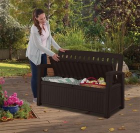 Скамья Patio Bench коричневый в Новом Уренгое - novyy-urengoy.ok-mebel.com | фото 2