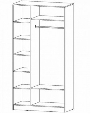 ГАММА Спальный гарнитур (модульный) дуб вотан в Новом Уренгое - novyy-urengoy.ok-mebel.com | фото 13