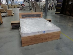 МСП-1 Кровать двойная универсальная 1600 с основанием (Дуб золотой/Камень темный) в Новом Уренгое - novyy-urengoy.ok-mebel.com | фото 8