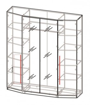 Спальный гарнитур Роксана (модульный) ЯШС в Новом Уренгое - novyy-urengoy.ok-mebel.com | фото 3