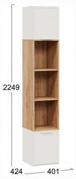 Стеллаж комбинированный Стелла в Новом Уренгое - novyy-urengoy.ok-mebel.com | фото 4