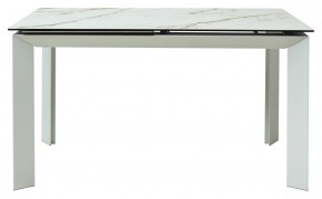 Стол CREMONA 160 KL-188 Контрастный мрамор / белый каркас, ®DISAUR в Новом Уренгое - novyy-urengoy.ok-mebel.com | фото 5