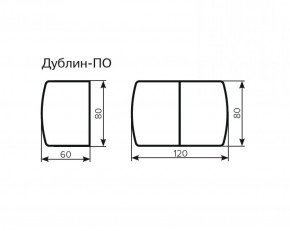 Стол Дублин-2ПО ЛДСП раскладной 800*600 (1200) в Новом Уренгое - novyy-urengoy.ok-mebel.com | фото 3